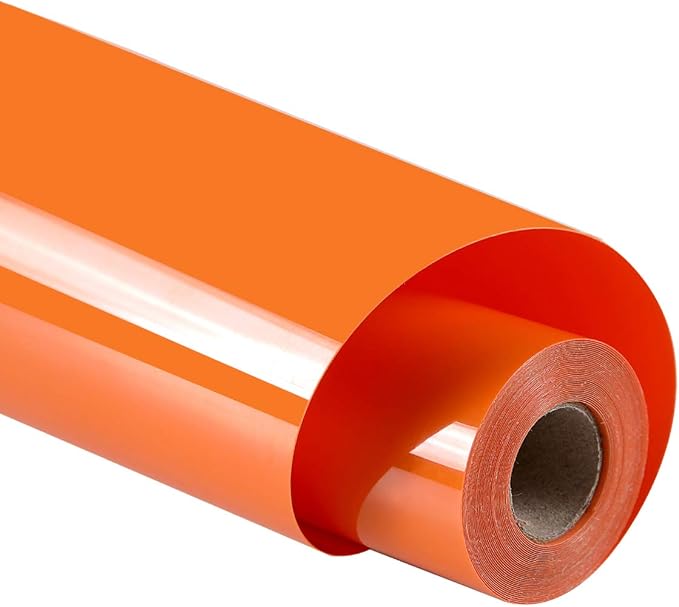 guangyintong Heat Transfer Vinyl Orange HTV Rolls, Glossy Surface Orange HTV by guangyintong