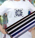 guangyintong Navy Blue Heat Transfer Vinyl HTV Rolls, Glossy Surface HTV Vinyl - Image 5