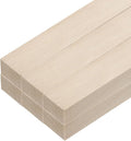MECCANIXITY 6pcs Wood Sticks, 3/8"x 3/5" x 15" Rectangle Wooden Cube Wood by MECCANIXITY