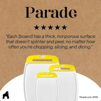 GORILLA GRIP BPA-Free Reversible Kitchen Cutting Board Set of 3, US Designed - Image 9