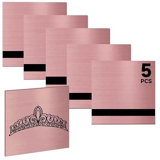 5PCS Laser Engraving Double Color ABS Plastic Sheet, Two-Tone Laserable by Bocolon