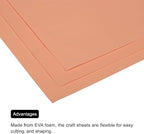 MECCANIXITY EVA Foam Sheets Nude 19.7 Inch x 19.3 Inch 1mm Thick Crafts Foam - Image 5