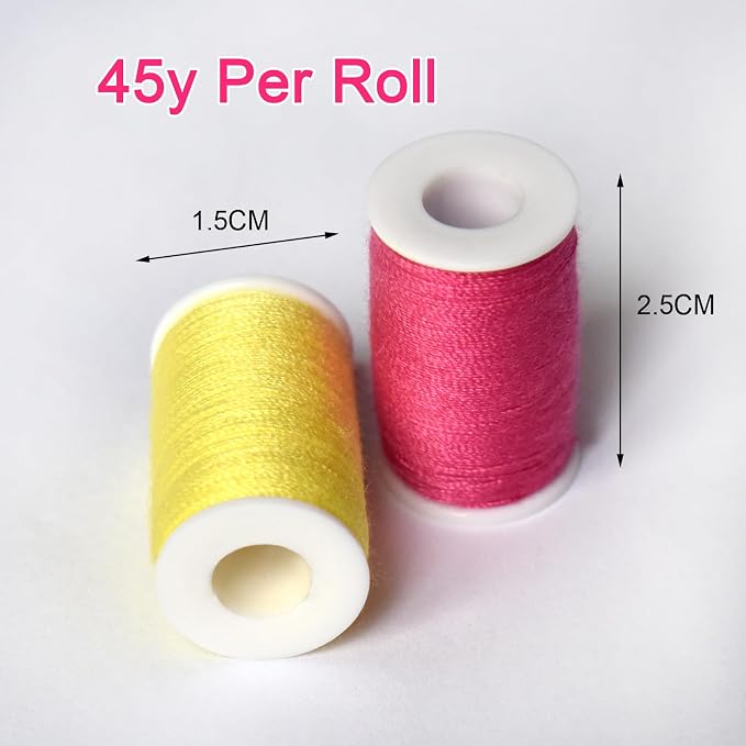 48 Rainbow Color Set of Handy Polyester Sewing Threads - Image 5