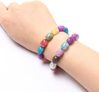 112PCS Natural Stone Beads Oval Agate Loose Beads Bulk - Image 5