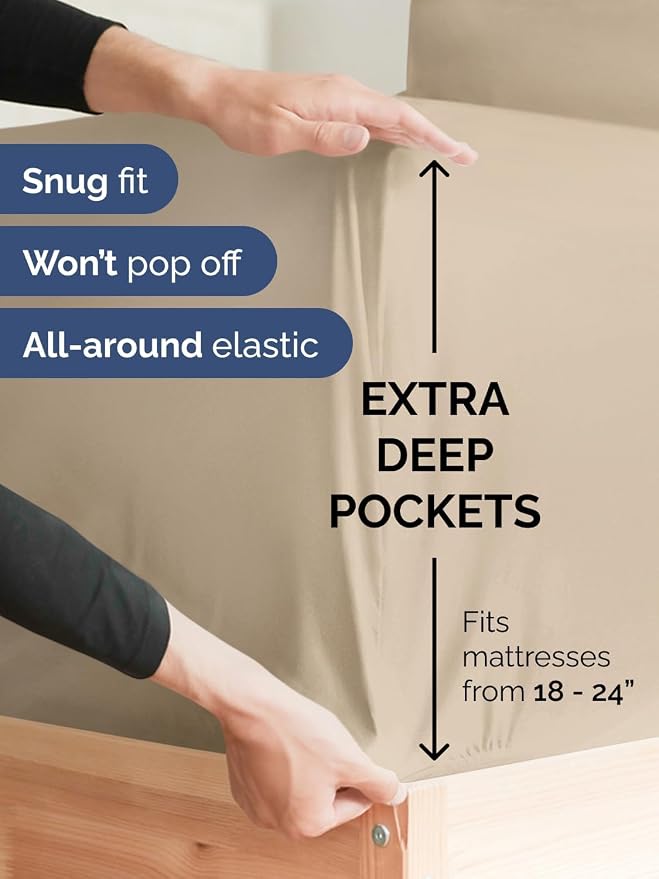Extra Deep Twin Sheet Set - Image 3