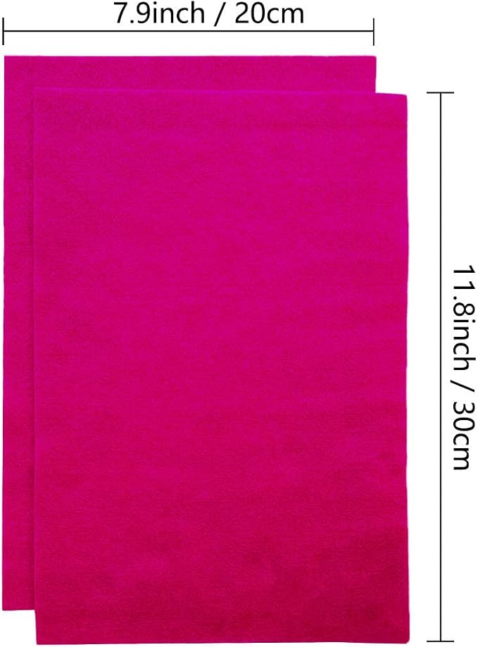 Jtnohx Color Felt, Soft Felt Sheets, 1.4mm Thick 8"x12" Handicraft Felt Fabrics - Image 2