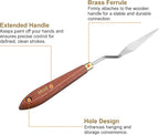 HARFINGTON Palette Knife Painting Tool 2.76" x 0.59" Stainless Steel Teardrop - Image 5