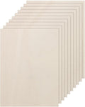DMiotech 12 Pack 7 x 5 x 1/8 Inches 3mm Thick Wood Sheets Basswood Sheets by DMiotech
