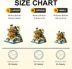 Wooden Puzzles for Adults, Pirate Cabin Wooden Puzzles 80 Pieces, Unique Animal - Image 7