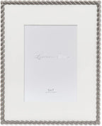 Lawrence Frames Metal Frame, Rope Design, Brushed Nickel by LawrenceFrames