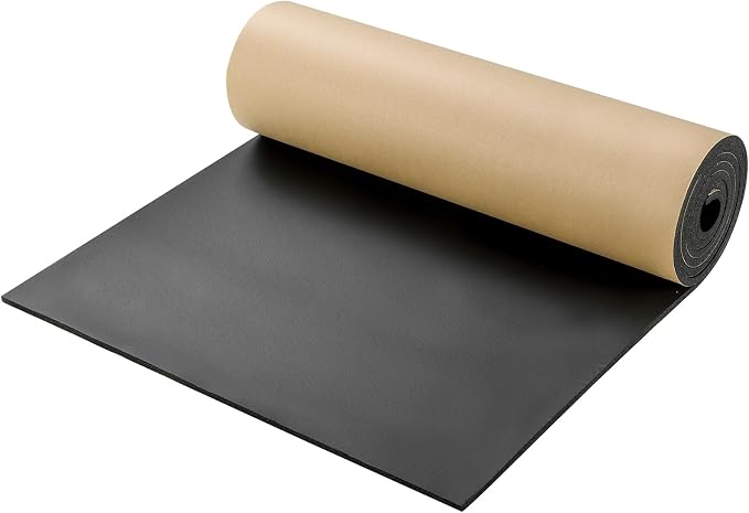 NATGAI Sponge Neoprene with Adhesive Foam Rubber Sheet 1/4” Thick X 78" Long X by NATGAI