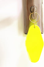 10pcs Blank Hotel Keychains Bulk Vintage Motel Keychain Vinyl Keychains Gold - Image 3