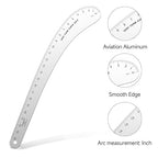 KEARING 24" Aviation Aluminum Hip Curve Ruler Dual Sided Scales Sewing Tool | - Image 4