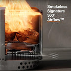 Solo Stove Yukon 2.0 + Stand, 27 Inch Smokeless Fire Pit – Portable Stainless - Image 2