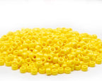 Gxueshan 1000 Pcs Acrylic Yellow Pony Beads 6x9mm Bulk - Image 5