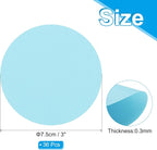 PATIKIL 3inch Circle Card Stock, Light Blue - Image 2
