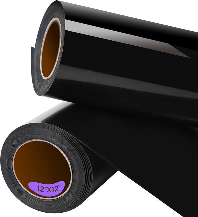 RENLITONG Black Heat Transfer Vinyl by RENLITONG