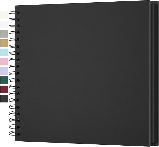 Yopih 10x10 Inch DIY Scrapbook Photo Album, Hardcover Kraft Paper Acid-Free by Yopih