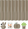 HTVSTD Dull Brown Boho HTV Heat Transfer Vinyl 8pcs 12×10in | Dark Boho by CraftingEveryday