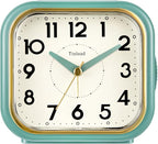 Tinload 4.3" Vintage Retro Analog Alarm Clock, Super Silent Non Ticking Clock by Tinload