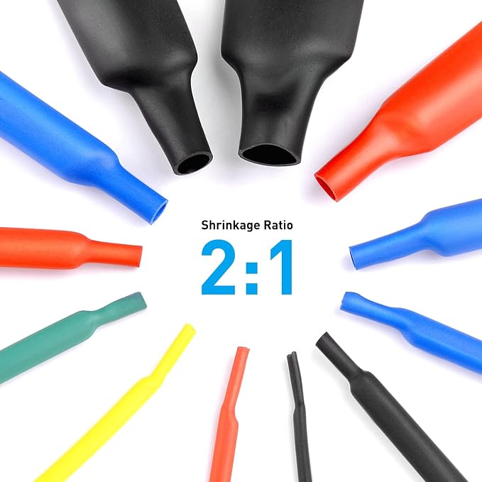 Nilight - 50005R Heat Shrink 2:1 Electric Insulation Tube Kit 45mm Flame - Image 5