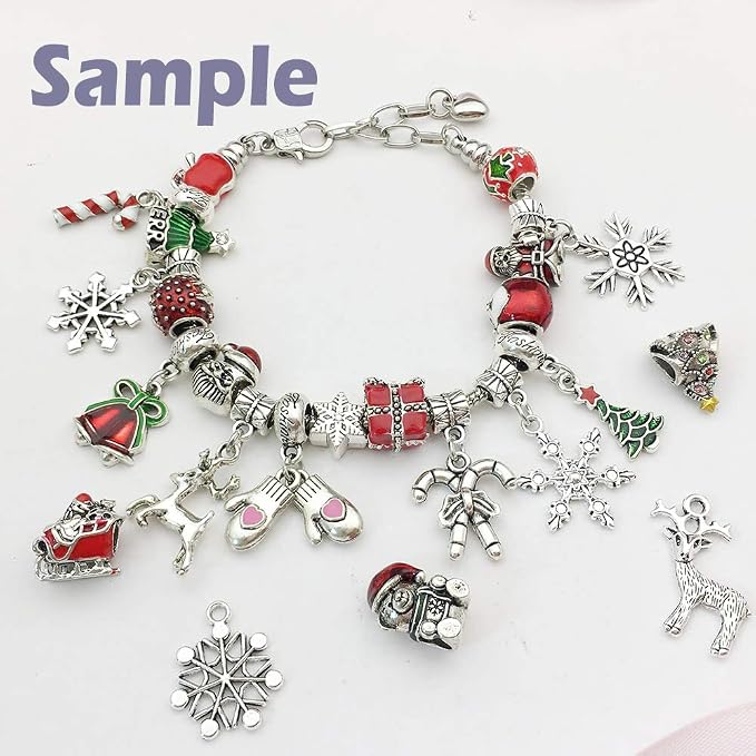 100 pcs Clasp Bail Beads Charms, Bail Tube Beads, Loose Spacer Bead, Bead - Image 4