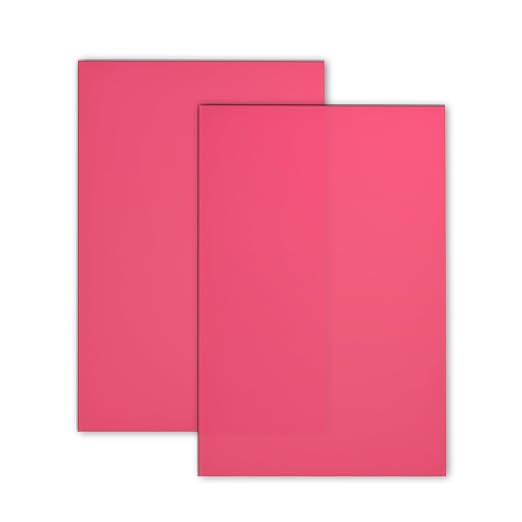 TOEPODO 2 Pack 1/8 Fluorescent Neon Cast Acrylic Sheets, Glow in Dark - Image 2