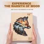 Sunset Fox Puzzles Adults Gifts Wooden 85 Pieces 8.5 * 8.5in - Image 7
