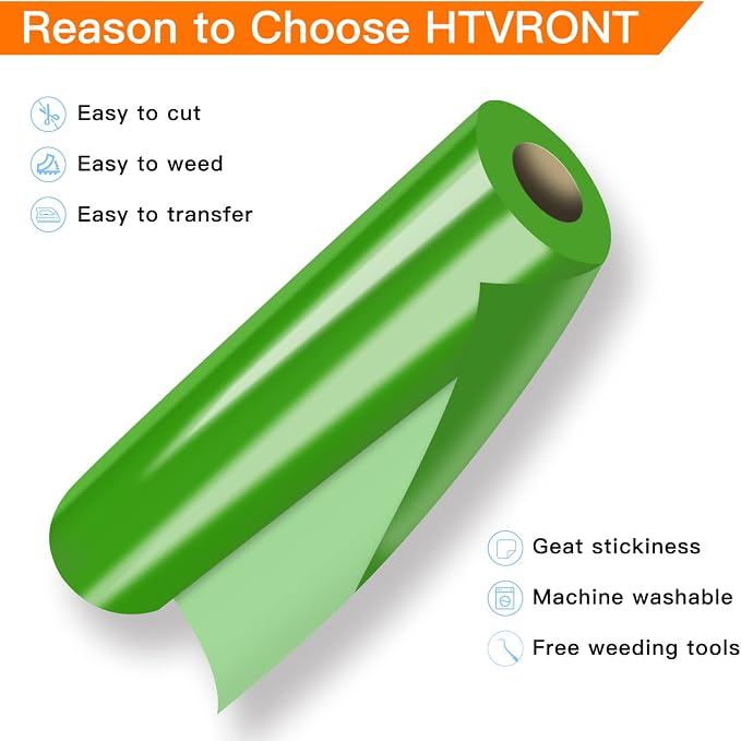 HTVRONT HTV Vinyl Rolls Heat Transfer Vinyl - Image 3