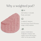 nodpod Body 6.5lb Patented Compact Weighted Blanket I Perfect - Image 4