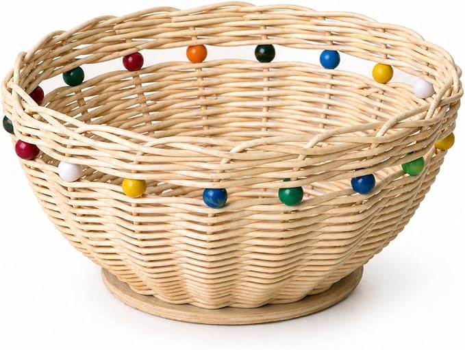 PEDDIG SHOP Beaded Basket Weaving Kit – DIY Rattan Craft Set by PEDDIGSHOP