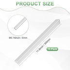 M METERXITY 15-Pack Acrylic Round Rods, 11.81 x 0.16 Inch/ 300 x 4 mm Clear - Image 3
