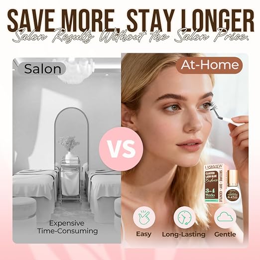 LASHVIEW Lash Cluster Glue Strong Hold, 3-4 Weeks Long-Lasting, Waterproof & - Image 4