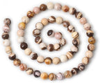 60PCS 6mm Natural Australian Zebra Gemstone Round Loose Beads Crystal Energy - Image 2
