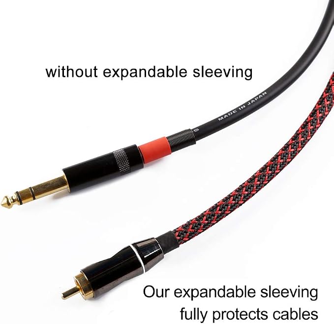 100ft - 1/4 inch PET Expandable Braided Sleeving – BlackRed – Alex Tech Braided - Image 2