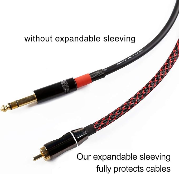 25ft - 1/2 inch PET Expandable Braided Sleeving – BlackRed – Alex Tech Braided - Image 2