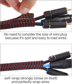 Alex Tech 25ft - 3/4 inch Cord Protector Wire Loom Tubing Cable Sleeve Split - Image 2