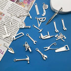 WOCRAFT 120pcs Antique Silver Tool Charms - Image 5