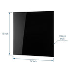 KAITELA Black Acrylic Sheet 12" x 12" Cast Plexiglass Square 1/8" Thick Plastic - Image 3
