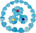 Esweny 12 Flower Stained Glass Mosaic Tiles - Image 7