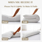DOWNCOOL Full Body Pillow for Adults- Ultra Soft Long Bed Pillow - Image 7