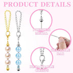 30 PCS Beadable Keychain Bars Bulk, Metal Blank Keychain Bars - Image 4
