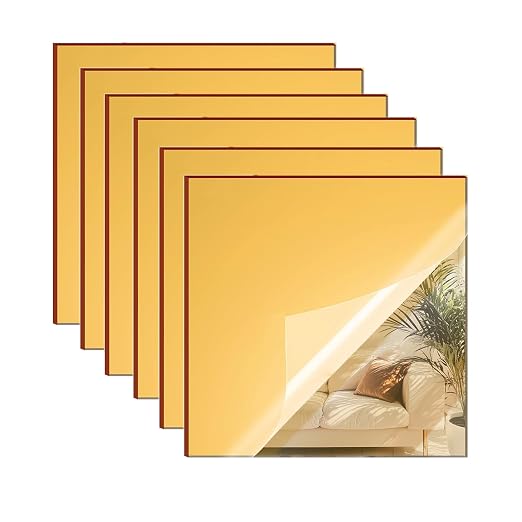 Gold Mirror Acrylic Sheet by SAKRNIC
