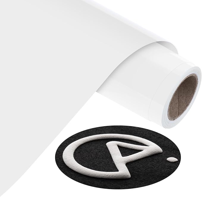 Aoder White Heavy Duty Puff Vinyl Heat Transfer by AoderDTFTransferFilm