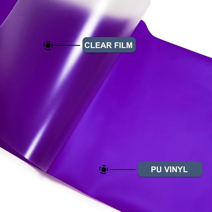 Purple Heat Transfer Vinyl HTV Roll Matte PU 12" x 20 ft. | Easy to Cut - Image 4