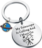 WSNANG Astronomy Gift Spacemen Gift Astronaut Keychain My Telescope Is Calling by WSNANGJEWELRY
