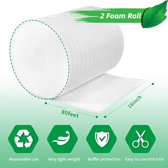 Moving Supplies, Foam Wrap Roll 16" Wide x 160' Length | - Image 3