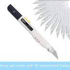 Utility Knife, DAT Series-X Portable Box Cutter, Fine Point Arts and Crafts - Image 2