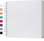 potricher 10 x 10 Inch DIY Scrapbook Photo Album 80 Pages Thick Kraft Blank by potricher