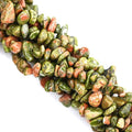 260pcs Natural Unakite Crystal Beads Chips 5mm to 8mm Irregular Gemstone Beads by Ouubuuy